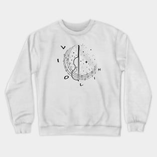 Violin Music Notes Crewneck Sweatshirt